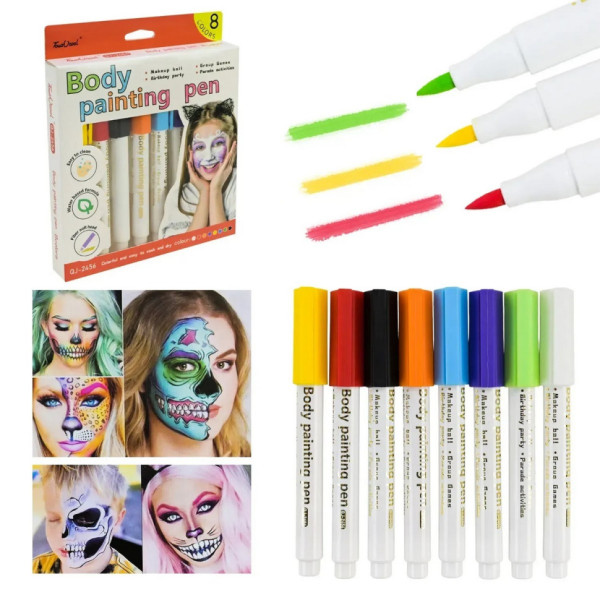 Дитячий набір аквагриму "Маркери" Cel-2502, 8 кольорів (Cel-2502)