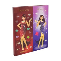 Дитяча палетка тіней для повік IG3078, 84 кольори, пензлик, аплікатори (IG3078)