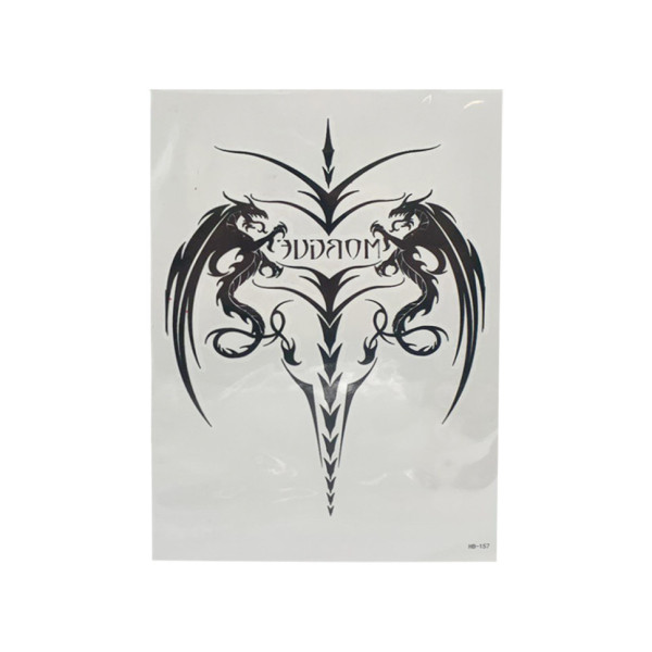 Временные тату "Tattoo" HB, размер листа 15 х 24 см