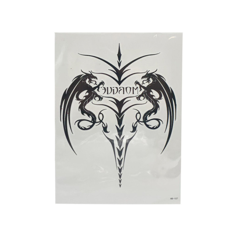 Тимчасові тату "Tattoo" HB, розмір аркуша 15 х 24 см