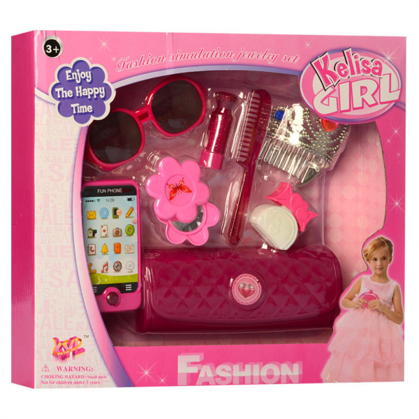 Детский игровой набор аксессуаров косметики YL5907 с мобильным телефоном