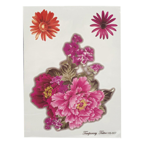 Временные тату "Tattoo" HB, размер листа 15 х 24 см