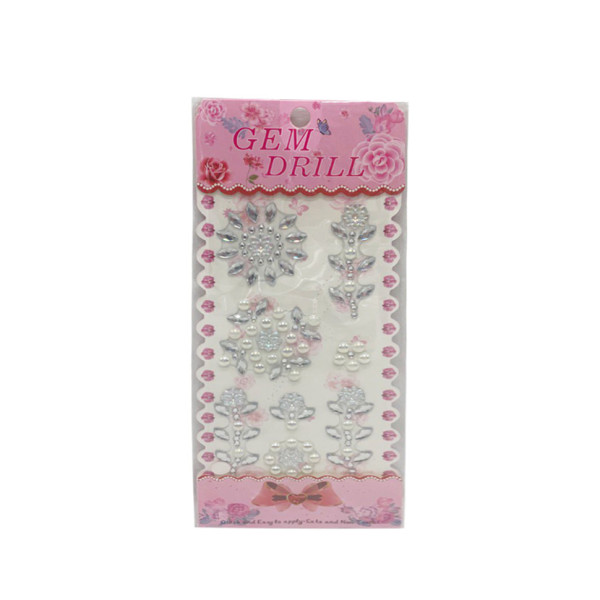 Наклейка камни Цветы Bambi YH-E