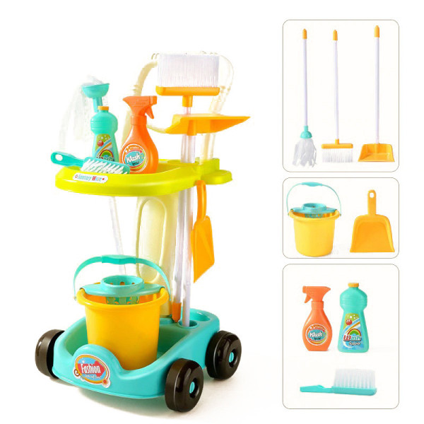 Дитячий ігровий набір для прибирання 5983B з візком