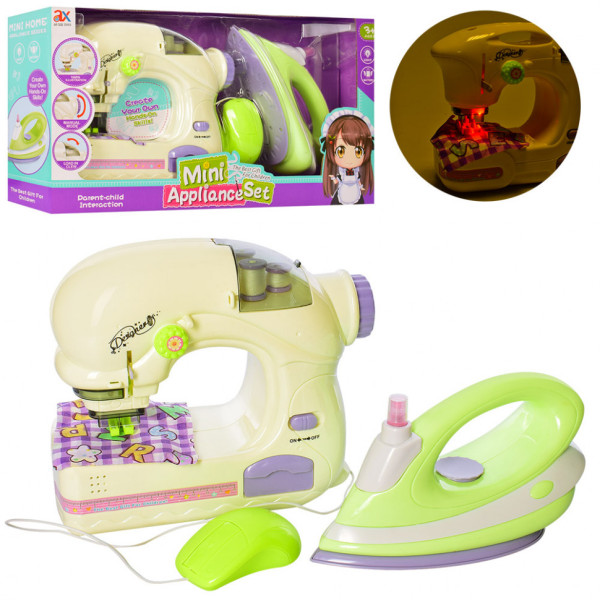 Игровой набор бытовой техники 6701A швейная машинка и утюг