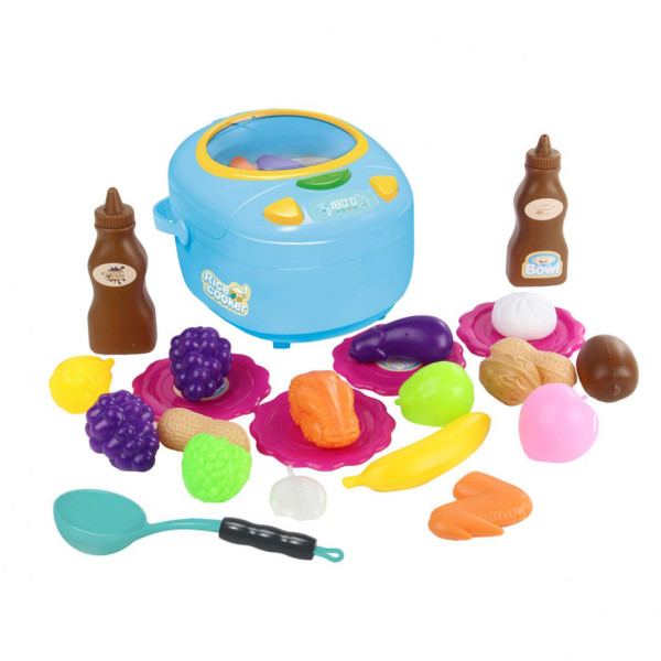 Игровой набор Мультиварка QC-6B, посуда, продукты, 18 см
