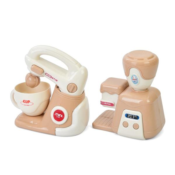 Дитяча побутова техніка "Міксер-Кавоварка" E05 механічний обертовий віночок  (E05)