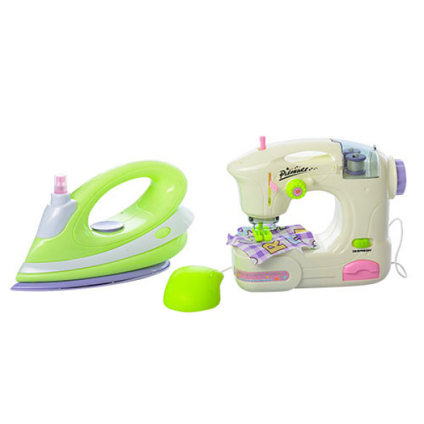 Детский игровой набор бытовой техники 6981B с утюгом и швейной машиной