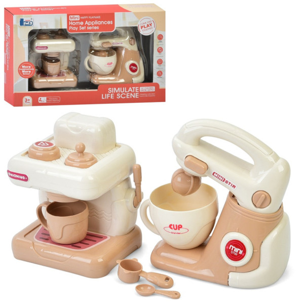 Дитяча побутова техніка "Міксер-Кавоварка" E02 механічний обертовий віночок  (E02)