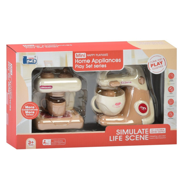 Дитяча побутова техніка "Міксер-Кавоварка" E02 механічний обертовий віночок  (E02)