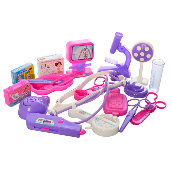 Игоровой набор Доктор 812374/5608 B стетоскоп, лоток, инструменты, в чемодане