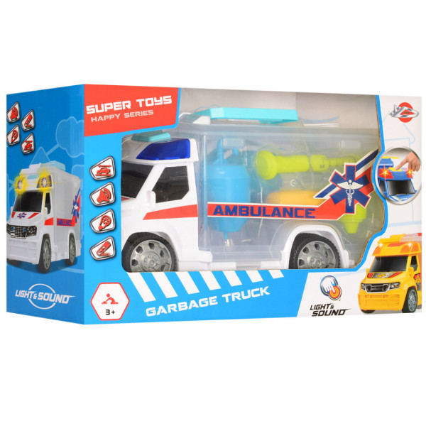 Дитячий ігровий набір машинка швидкої допомоги 969-K09 з медичними інструментами