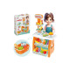 Ігровий дитячий набір "Маркет" 0730TXK прилавок з полицями, кошик, різні продукти (0730TXK)