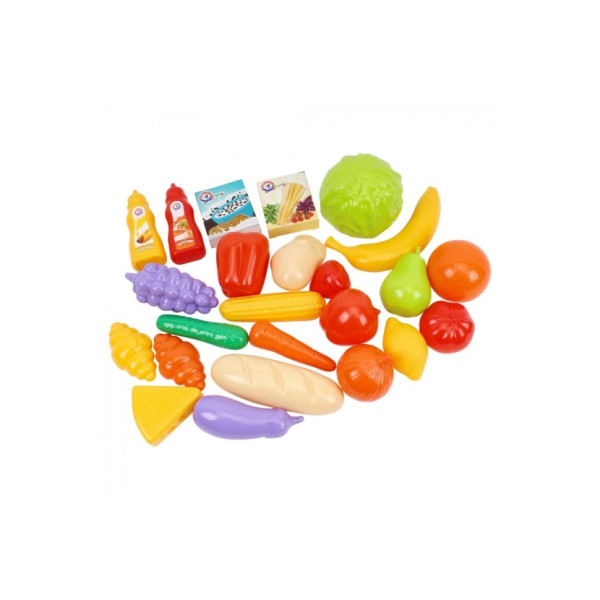 Ігровий дитячий набір "Маркет" 0730TXK прилавок з полицями, кошик, різні продукти (0730TXK)