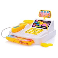 Іграшковий касовий апарат 777-21, на батарейках, сканер, гроші, світло, звук