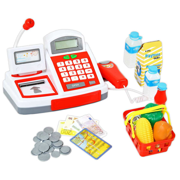 Кассовый аппарат Bambi 5611AN с продуктами и корзинкой