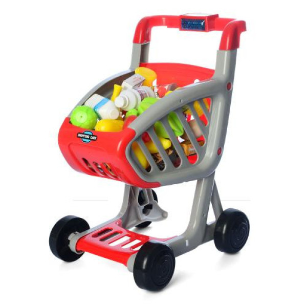 Игровой набор тележка для супермаркета 922-76 с продуктами