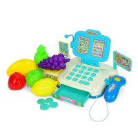 Дитячий ігровий касовий апарат 682-2A-2B(Blue) сканер, гроші, продукти (682-2A-2B(Blue))