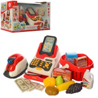 Детский игровой кассовый аппарат 668-51 со сканером и деньгами