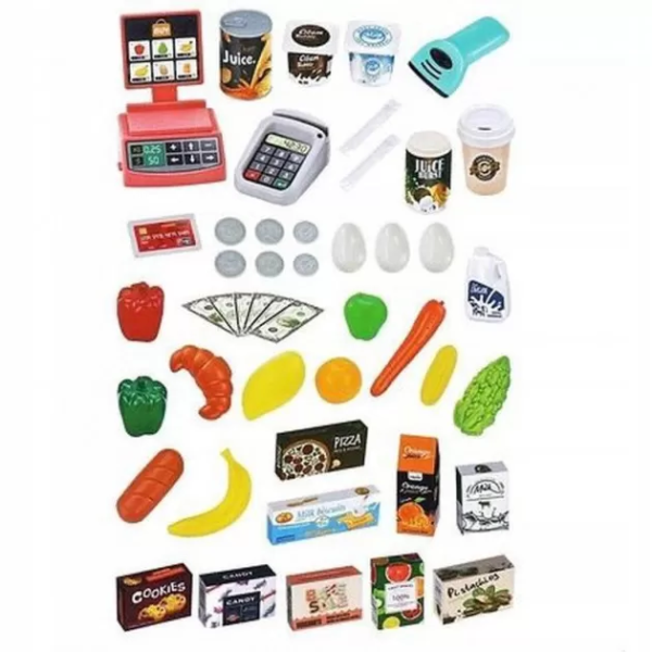 Игровой набор супермаркет 668-76 с корзиной для продуктов
