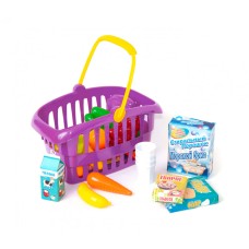 Ігровий набір "Супермаркет" кошик з продуктами 362B2, 3 кольори