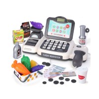 Игровой набор "Кассовый аппарат" H338 калькулятор, сканер, продукты