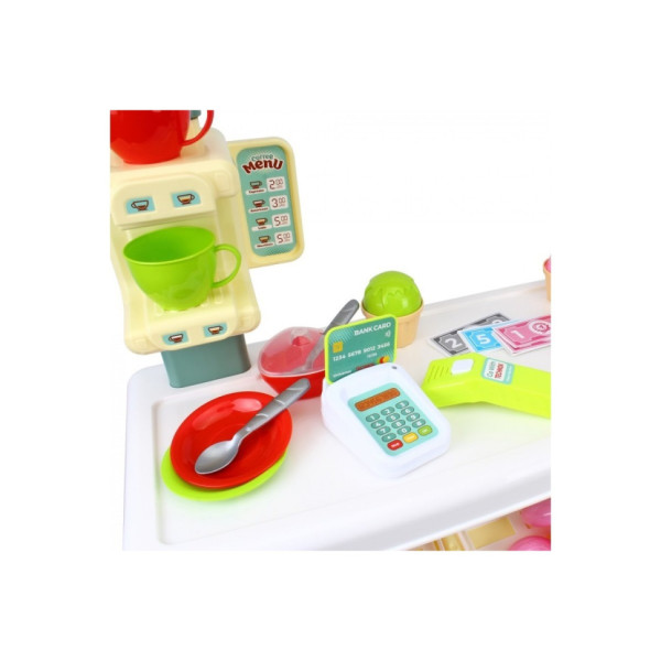 Ігровий дитячий набір "Кав'ярня" 9765TXK прилавок з полицями, іграшкові солодощі (9765TXK)