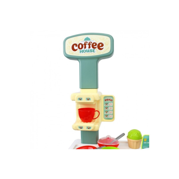 Ігровий дитячий набір "Кав'ярня" 9765TXK прилавок з полицями, іграшкові солодощі (9765TXK)