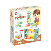 Ігровий дитячий набір "Кав'ярня" 9765TXK прилавок з полицями, іграшкові солодощі (9765TXK)