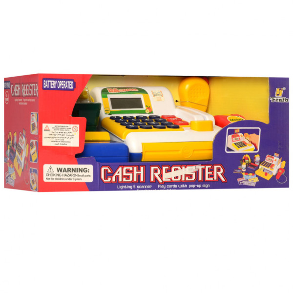 Дитячий ігровий касовий апарат 5708 з кошиком продуктів