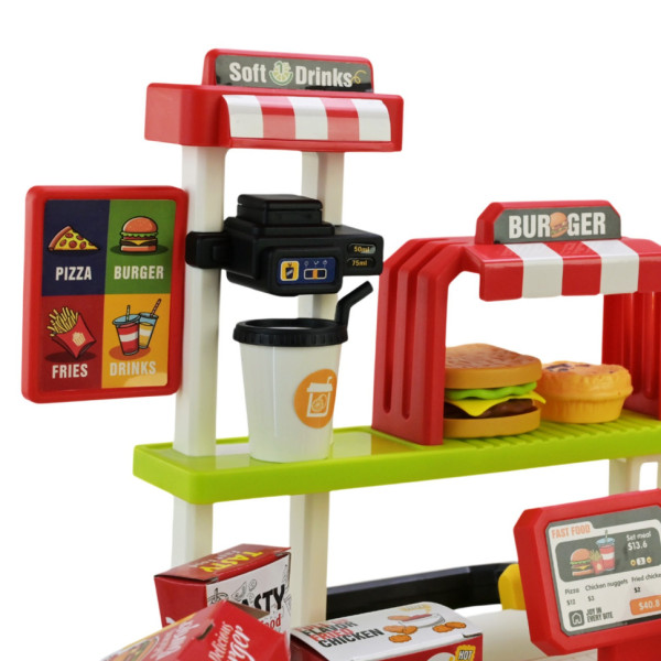 Дитяча іграшкова кухня "Фаст-фуд" 668-159/160(Green) з аксесуарами  (668-159/160(Green))