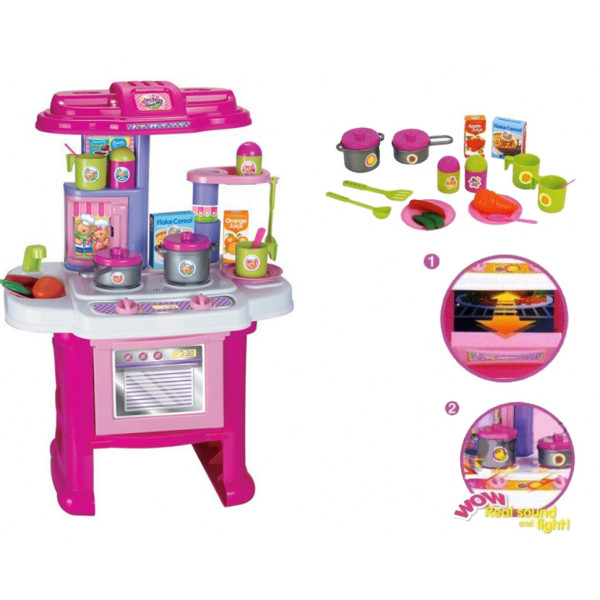Игровой набор кухня 16641G с плитой и духовкой
