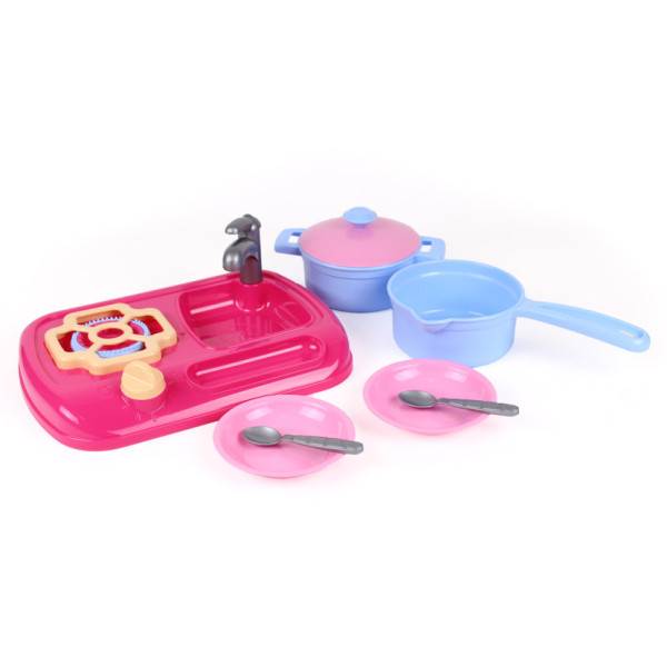 Набір ігровий "Кухня з набором посуду" ТехноК 5989TXK, 11 предметів (5989TXK)