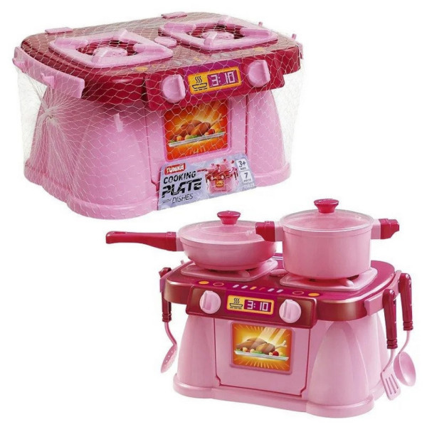 Ігровий набір Кухонна плита "Cooking Plate with Dishes" 71825, 7 предметів (71825)