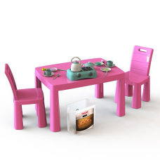 Ігровий набір Кухня дитяча DOLONI-TOYS 04670/1 (34 предмети, стіл + 2 стільчики)