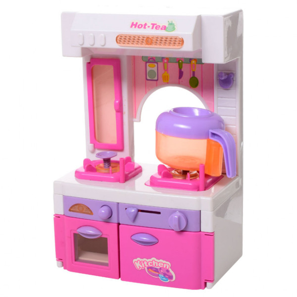 Кухонная мебель для кукол типа барби XS-14012 холодильник и рабочий стол