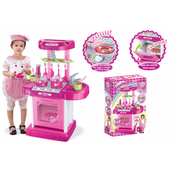 Игровой набор Кухня с аксессуарами 008-58А со светом и звуком