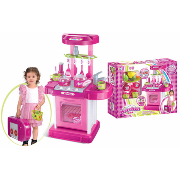 Игровой набор Кухня с аксессуарами 008-58А со светом и звуком