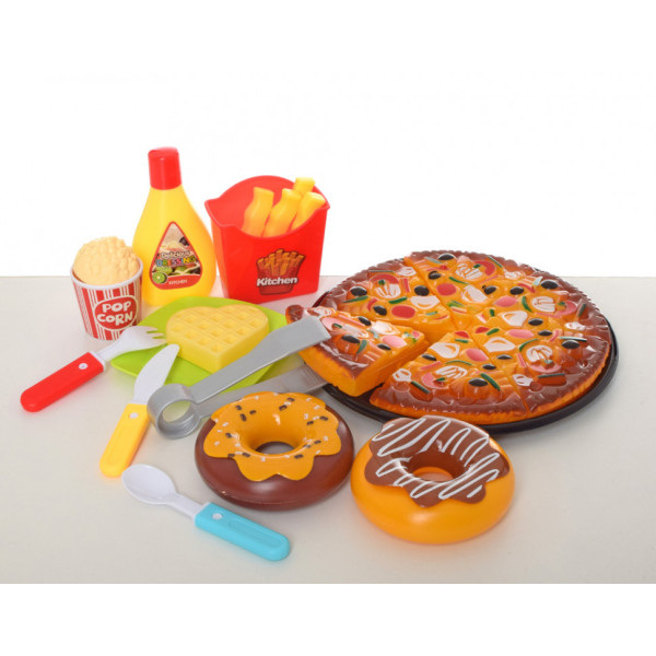 Игровой набор продуктов Фастфуд WS-S13 с посудой