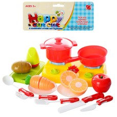 Детский игровой набор продуктов 666-29-30 с посудой и плиткой