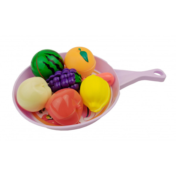 Игровой набор овощей и фруктов 666-58AB на сковородке