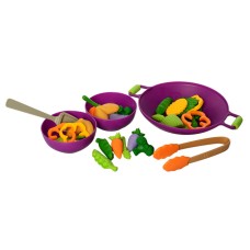Детский игровой набор овощей 2104F со сковородкой
