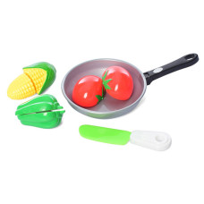 Ігровий набір Продукти на липучці 4013D-2 кукурудза, перець, помідор (4013D-2)