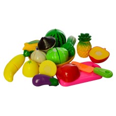 Іграшкові овочі і фрукти на дощечці 2018AC продукти діляться навпіл