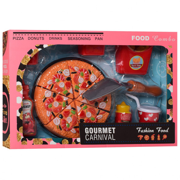 Детский игровой набор продуктов Фастфуд 848-180 на липучке