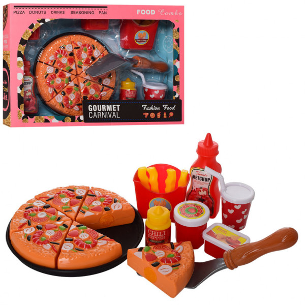 Детский игровой набор продуктов Фастфуд 848-180 на липучке