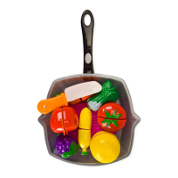 Іграшкові продукти на липучках 3016C зі сковородою  З лимоном (3016C-1)