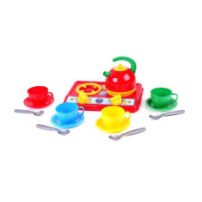 Дитяча іграшкова плита "Галинка 3" 1585TXK, з чайним сервізом (1585TXK)
