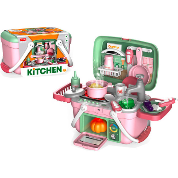 Детская игрушечная кухня 13M05 в чемодане