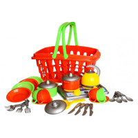 Набор посуды в корзинке "Галинка 10" 1172TXK 28 предметов(1172TXK)